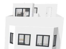 edificio blanco 3d